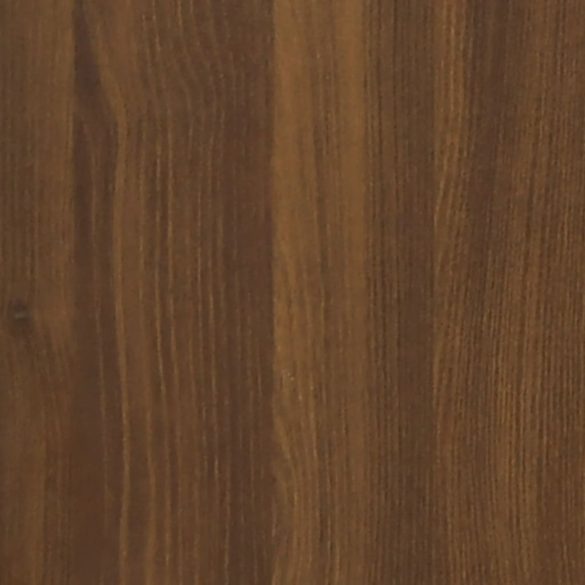 3 az 1-ben barna tölgy szerelt fa cipőszekrény szett