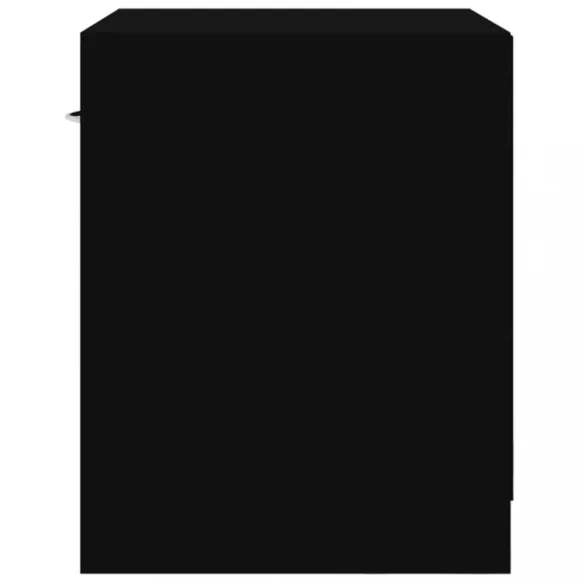 2 db fekete éjjeliszekrény fiókkal