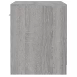 2 db szürke sonoma színű éjjeliszekrény fiókkal