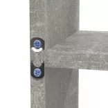 8-rekeszes betonszürke fali bemutatópolc