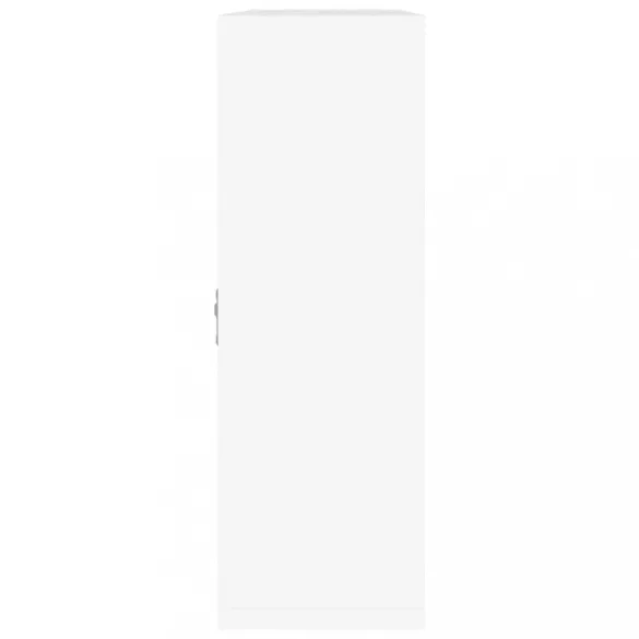 magasfényű fehér 8-rekeszes bemutatópolc