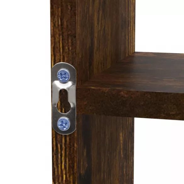 füstös tölgy színű 8-rekeszes bemutatópolc