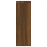 barna tölgyszínű 8-rekeszes bemutatópolc