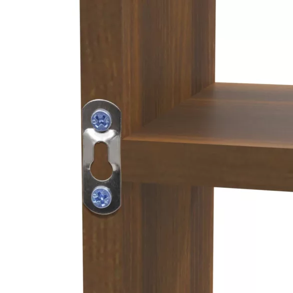 barna tölgyszínű 8-rekeszes bemutatópolc