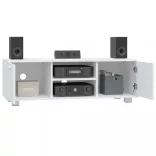 fehér szerelt fa TV-szekrény 120 x 40,5 x 35 cm