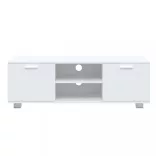 fehér szerelt fa TV-szekrény 120 x 40,5 x 35 cm