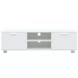 fehér szerelt fa TV-szekrény 140 x 40,5 x 35 cm