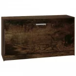 füstös tölgy színű szerelt fa cipőtároló pad 80 x 24 x 45 cm