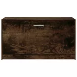 füstös tölgy színű szerelt fa cipőtároló pad 80 x 24 x 45 cm