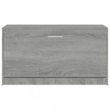 szürke sonoma színű cipőtároló pad 80x24x45 cm