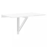 magasfényűfehér szerelt fa összecsukható fali asztal100x60x56cm