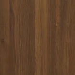 barna tölgy szerelt fa fiókos szekrény görgőkkel