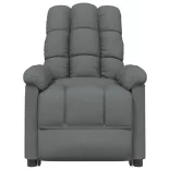 sötétszürke szövet masszázsfotel