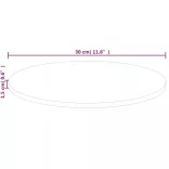 kerek kezeletlen tömör tölgyfa asztallap Ø30 x 1,5 cm