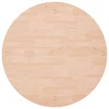 kerek kezeletlen tömör tölgyfa asztallap Ø90 x 1,5 cm