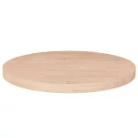 kerek kezeletlen tömör tölgyfa asztallap Ø30 x 2,5 cm