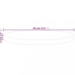 kerek kezeletlen tömör tölgyfa asztallap Ø60 x 4 cm