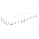 kezeletlen tömör tölgyfa polclap 80 x 20 x 1,5 cm