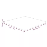 kezeletlen tömör tölgyfa négyzet asztallap 60x60x2,5 cm