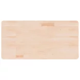 kezeletlen tömör fa fürdőszobai pult 100x50x2,5 cm