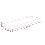 kezeletlen tömör tölgyfa polclap 60x20x4 cm