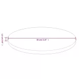 sötétbarna kezelt tömör tölgyfa kerek asztallap Ø30x1,5 cm