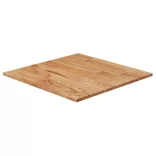 világosbarna kezelt tömör tölgyfa négyzet asztallap 40x40x1,5cm