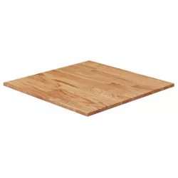   világosbarna kezelt tömör tölgyfa négyzet asztallap 60x60x1,5cm