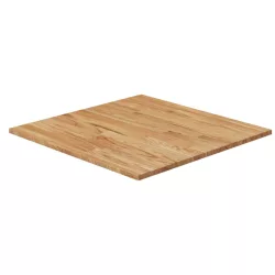   világosbarna kezelt tömör tölgyfa négyzet asztallap 80x80x1,5cm