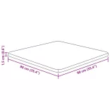 világosbarna kezelt tömör tölgyfa négyzet asztallap 90x90x1,5cm