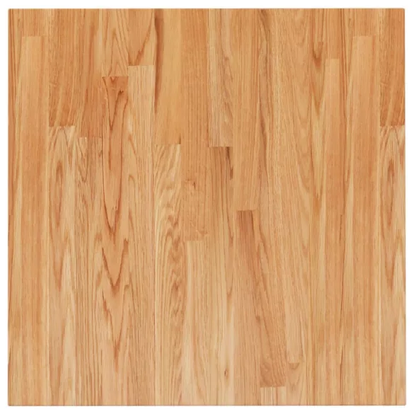 világosbarna kezelt tömör tölgyfa négyzet asztallap 60x60x2,5cm