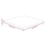 világosbarna kezelt tömör tölgyfa négyzet asztallap 90x90x2,5cm