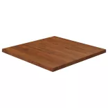 világosbarna kezelt tömör tölgyfa négyzet asztallap 60x60x2,5cm