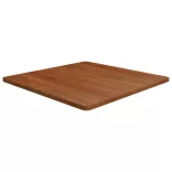 sötétbarna kezelt tömör tölgyfa négyzet asztallap 80x80x2,5cm