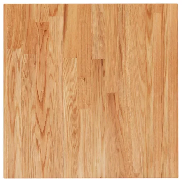 világosbarna kezelt tömör tölgyfa négyzet asztallap 50x50x4 cm