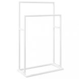 szabadon álló fehér vas törölközőtartó 48 x 24 x 78,5 cm