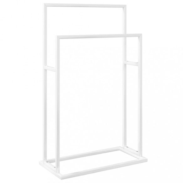 szabadon álló fehér vas törölközőtartó 48 x 24 x 78,5 cm