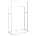 szabadon álló fehér vas törölközőtartó 48 x 24 x 78,5 cm