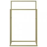 aranyszínű vas szabadon álló törölközőtartó 48 x 24 x 78,5 cm