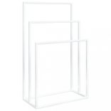 fehér vas szabadon álló törölközőtartó 48 x 24 x 79 cm