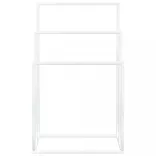 fehér vas szabadon álló törölközőtartó 48 x 24 x 79 cm