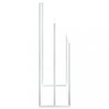 fehér vas szabadon álló törölközőtartó 48 x 24 x 79 cm