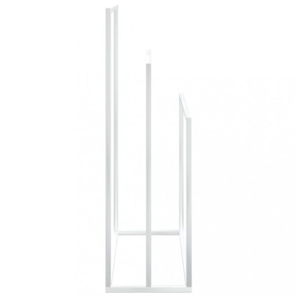 fehér vas szabadon álló törölközőtartó 48 x 24 x 79 cm