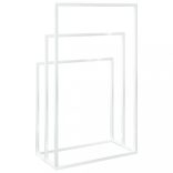 fehér vas szabadon álló törölközőtartó 48 x 24 x 79 cm