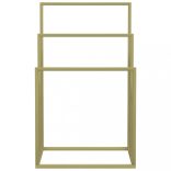 aranyszínű vas szabadon álló törölközőtartó 48 x 24 x 79 cm