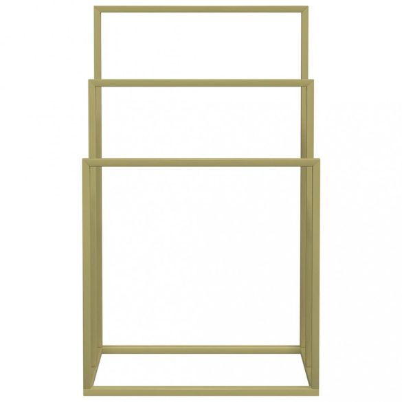 aranyszínű vas szabadon álló törölközőtartó 48 x 24 x 79 cm