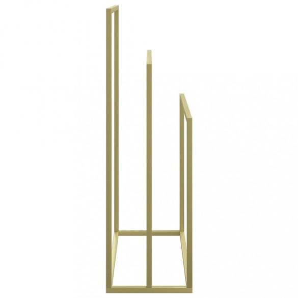 aranyszínű vas szabadon álló törölközőtartó 48 x 24 x 79 cm