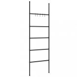 5 szintes fekete vas törölközőtartó létra 58 x 175 cm