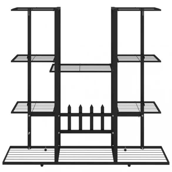 fekete vas virágtartó állvány 94,5 x 25 x 89 cm