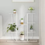 fehér vas virágtartó állvány 94,5 x 25 x 89 cm